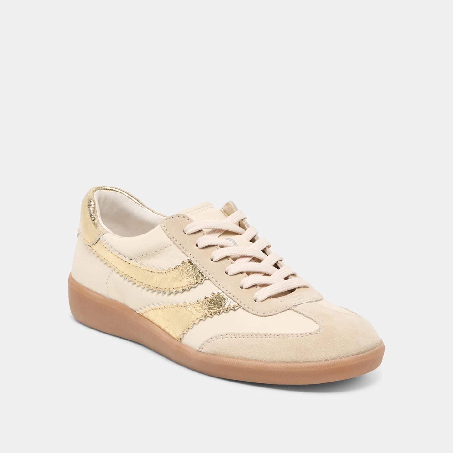 Merit Sneakers - White Gold Leather