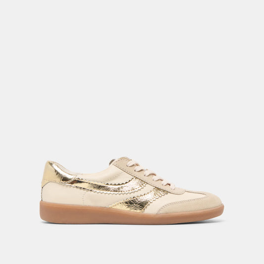 Merit Sneakers - White Gold Leather