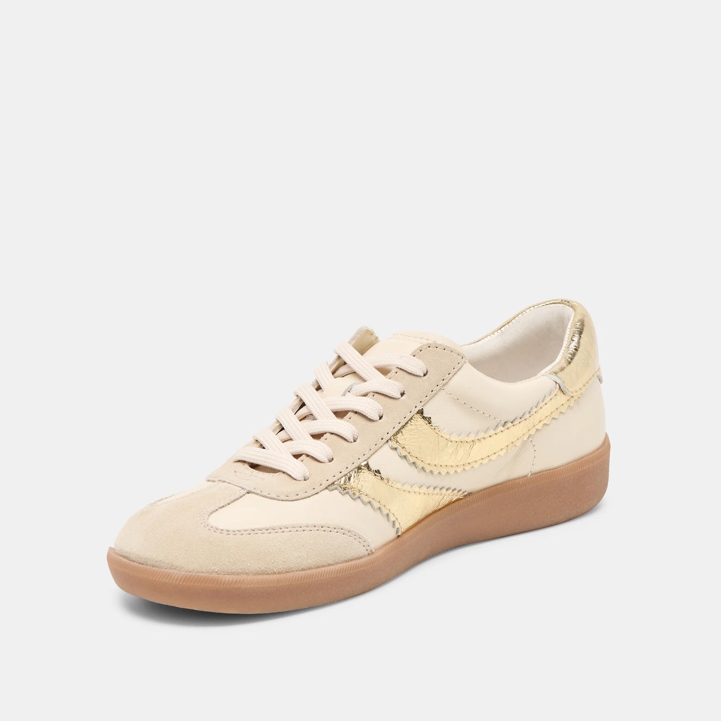 Merit Sneakers - White Gold Leather