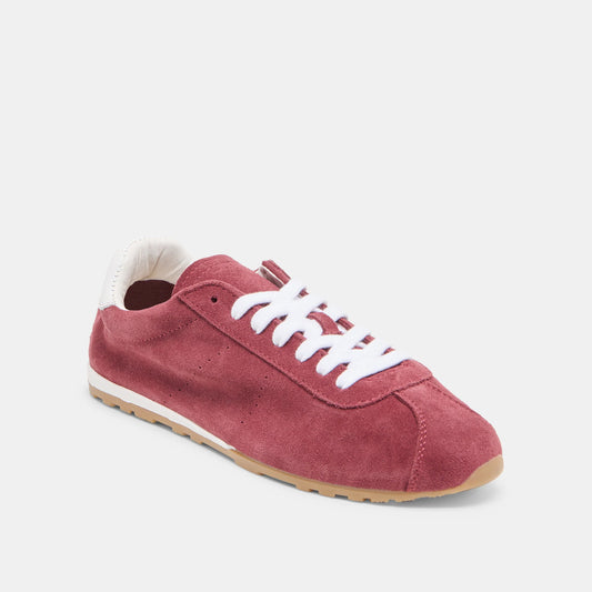 Serina Sneakers - Burgundy Suede