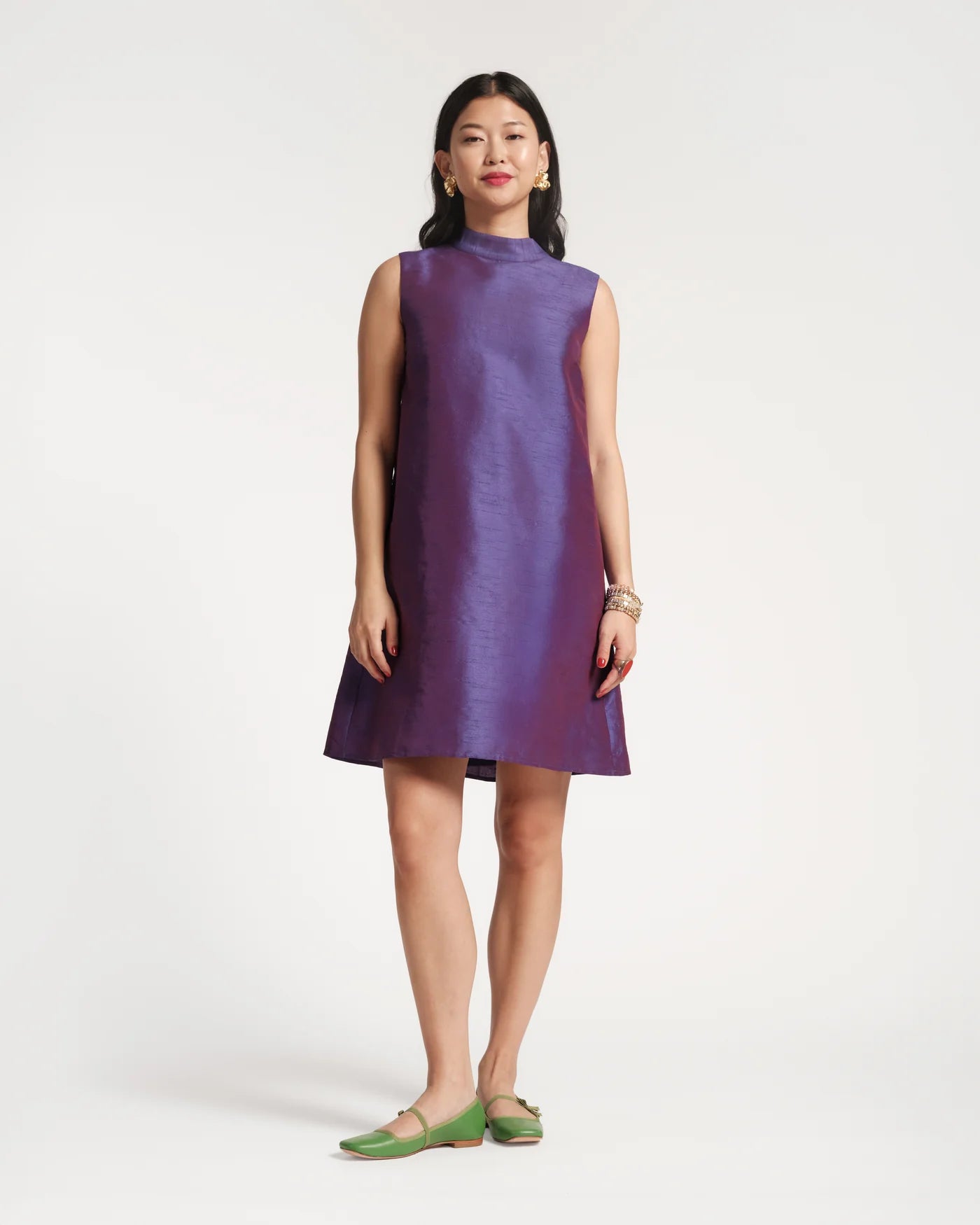 Sleeveless Diplomat Mini Dress - Violet