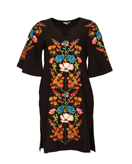 Charming Caftan Mini - Botanical Bash Black