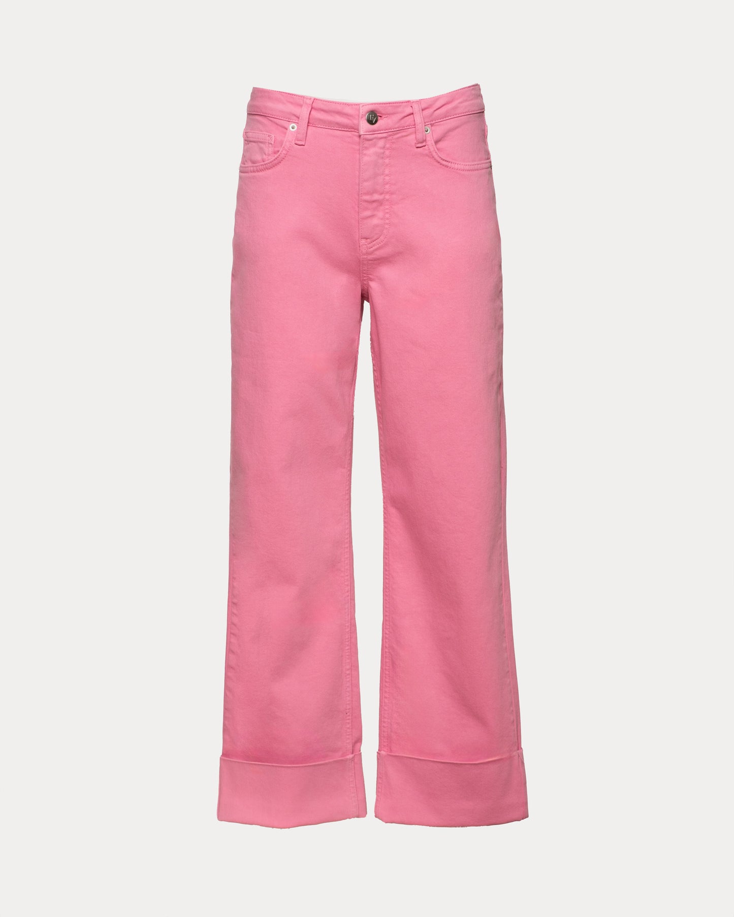 Smarty Cuffed Jeans - Pink