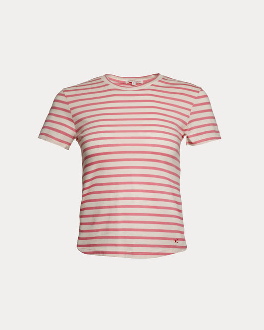 Super Crewneck Tee - Pink/Oyster