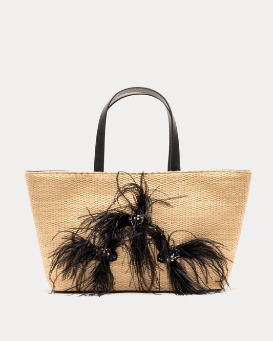Betta Fish Tote - Natural/Black
