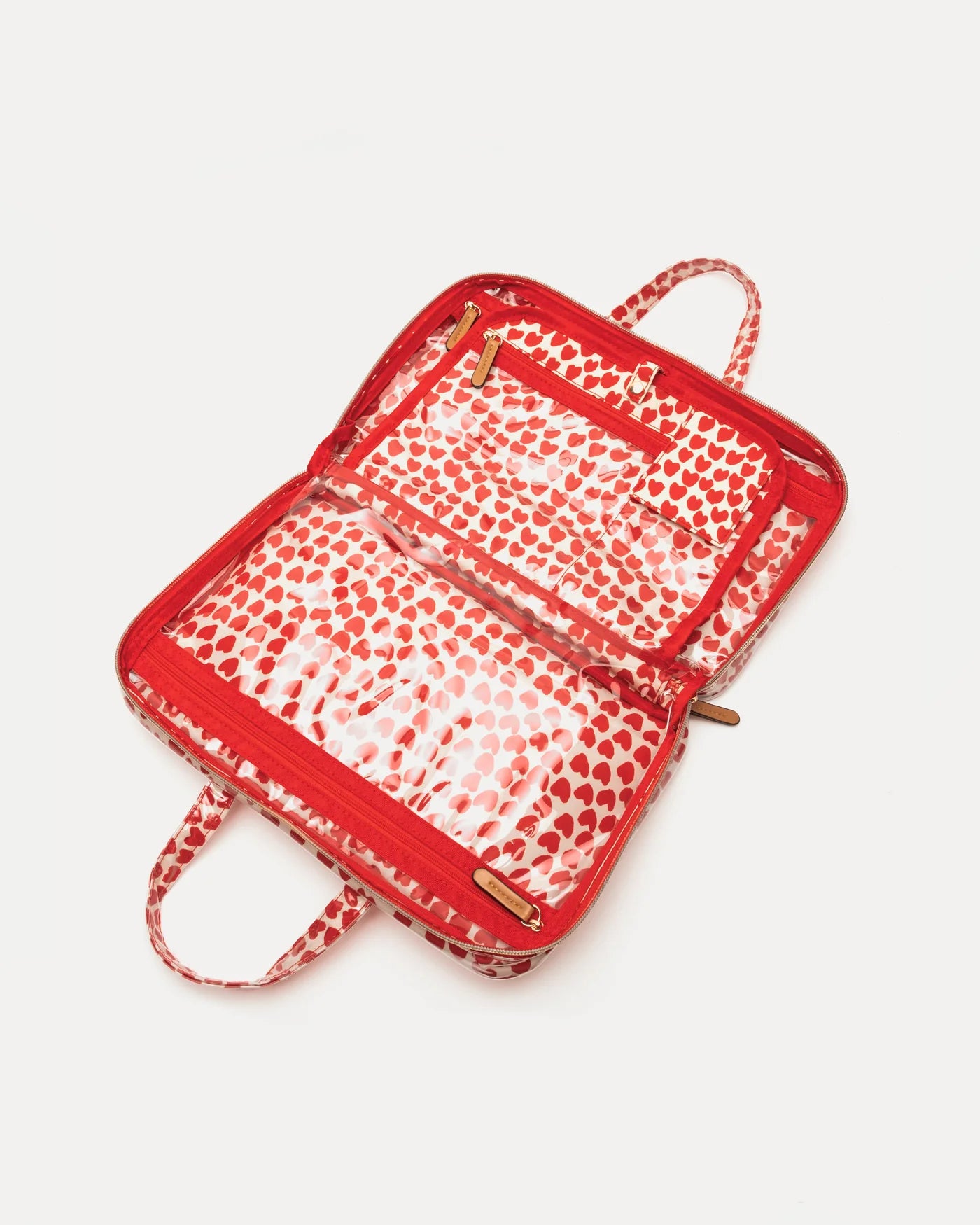 Hanging Travel Cosmetic Case - Hearts