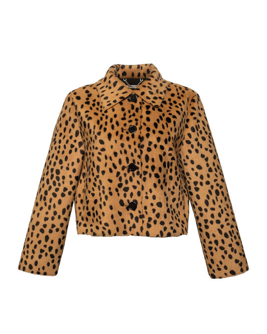 Cosette Faux Fur Jacket - Cheetah