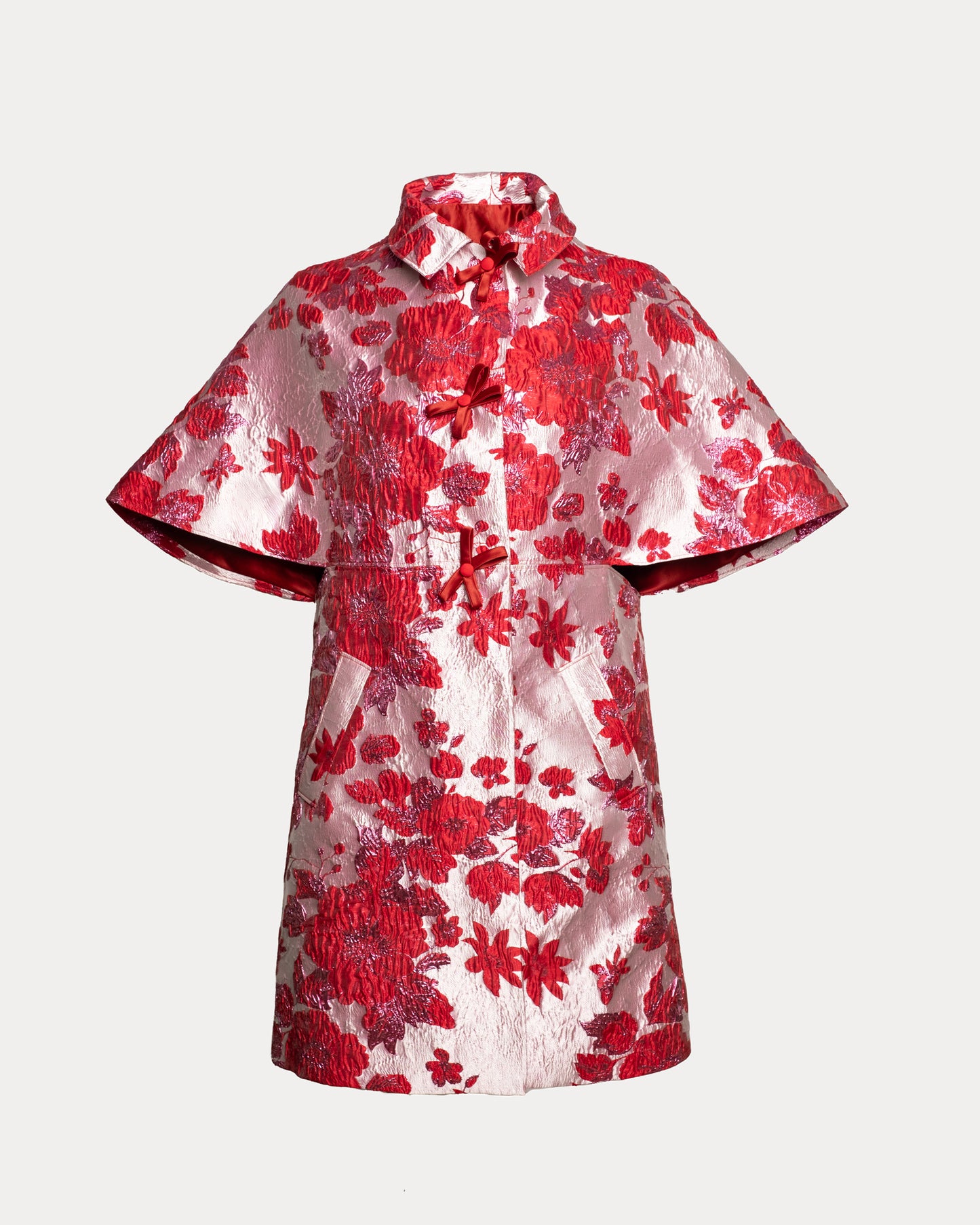 Marvelous Jacket Metallic Floral - Pink/Red