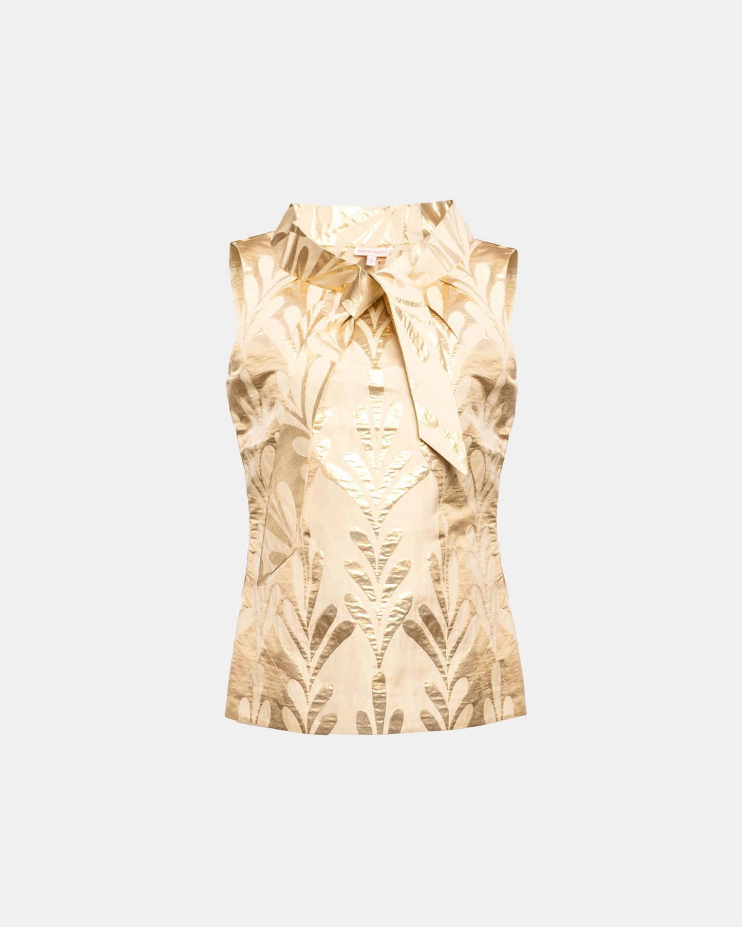 Millie Top Royal Palm Jacquard - Gold