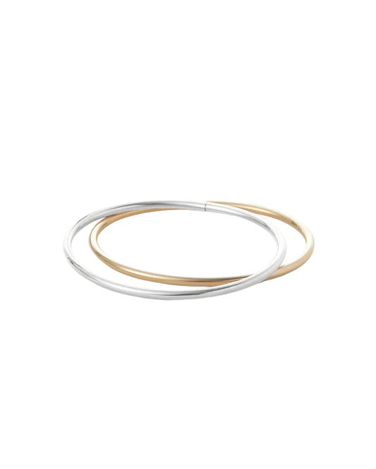 Dane Bangle Set - Two-Tone