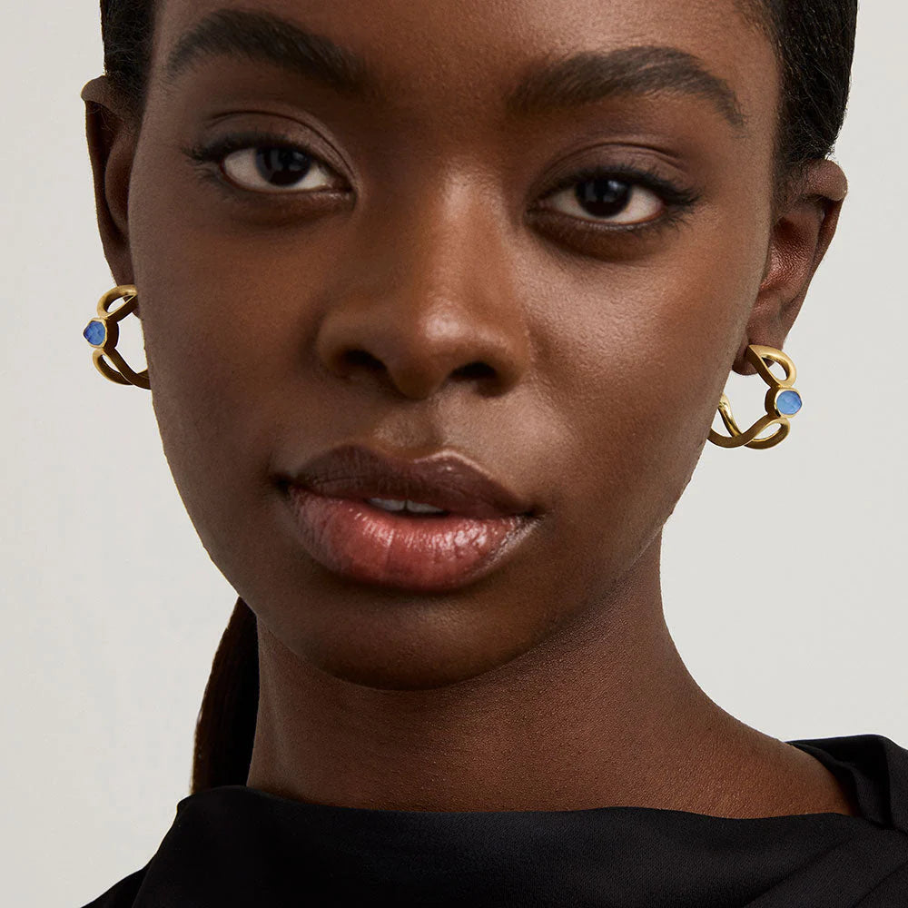 Bowery Gemstone Hoops