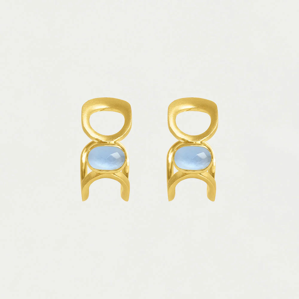 Bowery Gemstone Hoops