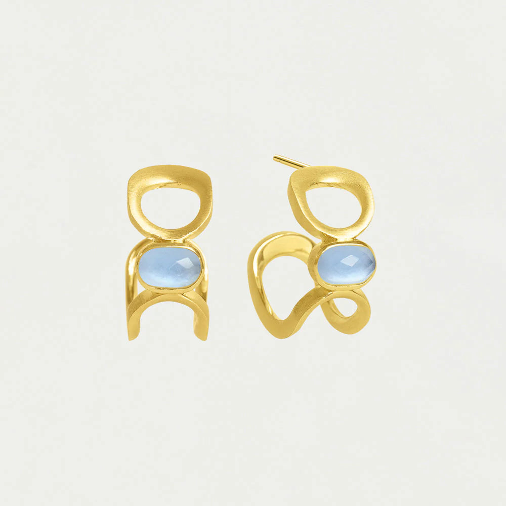 Bowery Gemstone Hoops