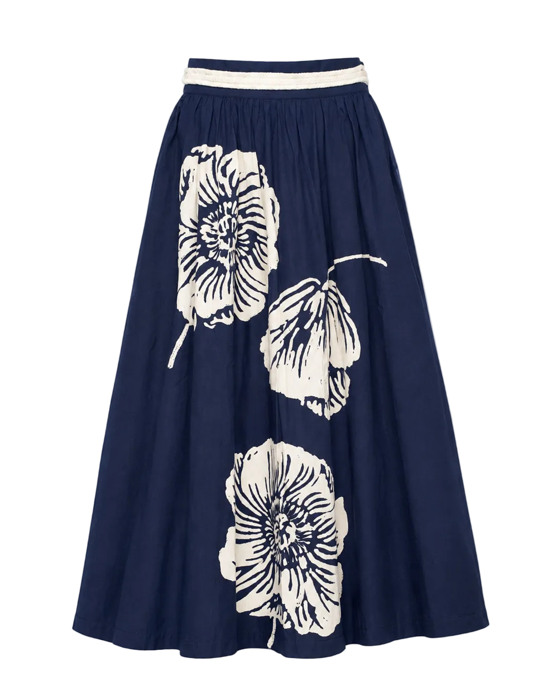 Phoebe Midi Skirt - Carefree Chrysanthemum