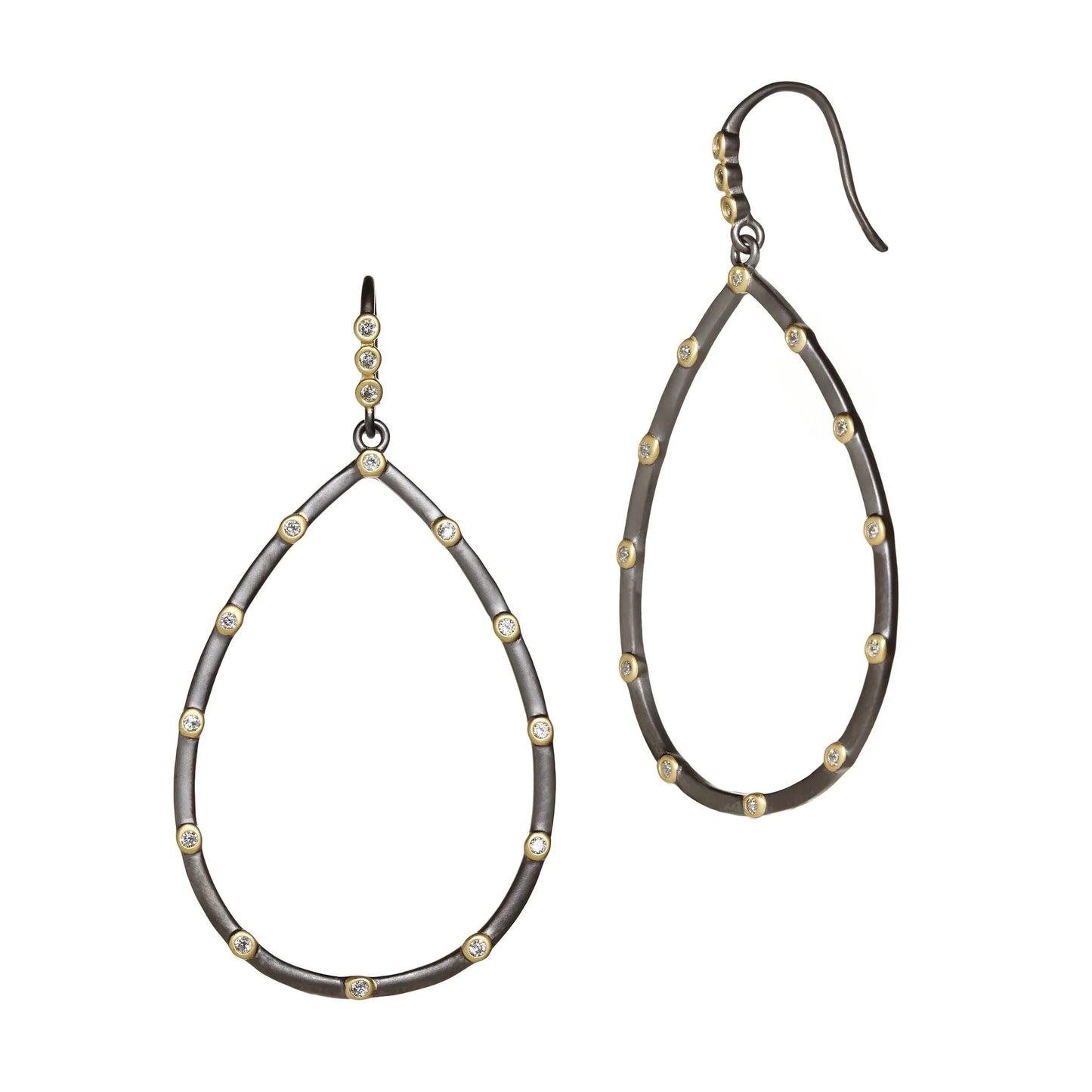 The Best Everyday Bezel Teardrop Earrings