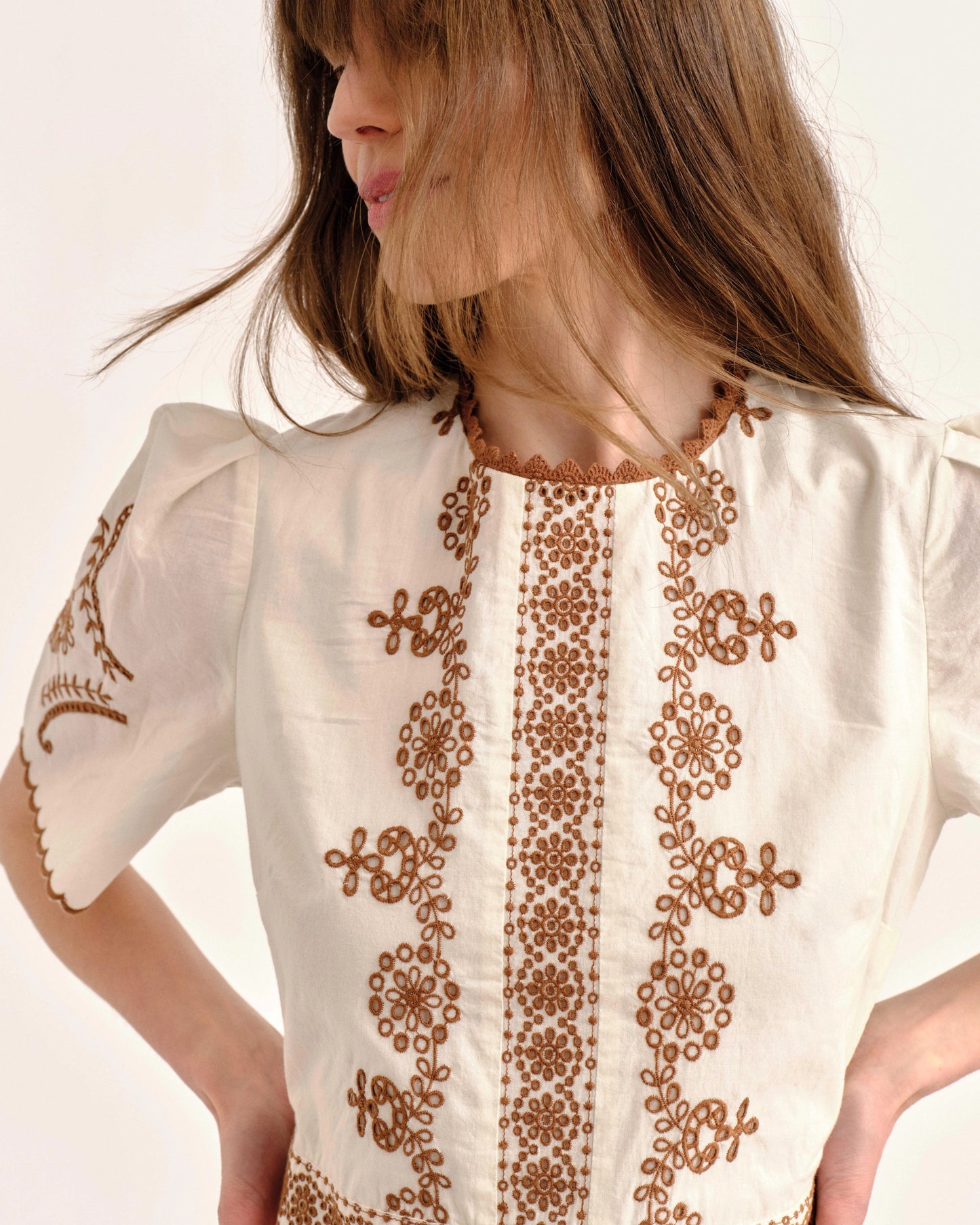 Bobbi Midi Dress - Ivory