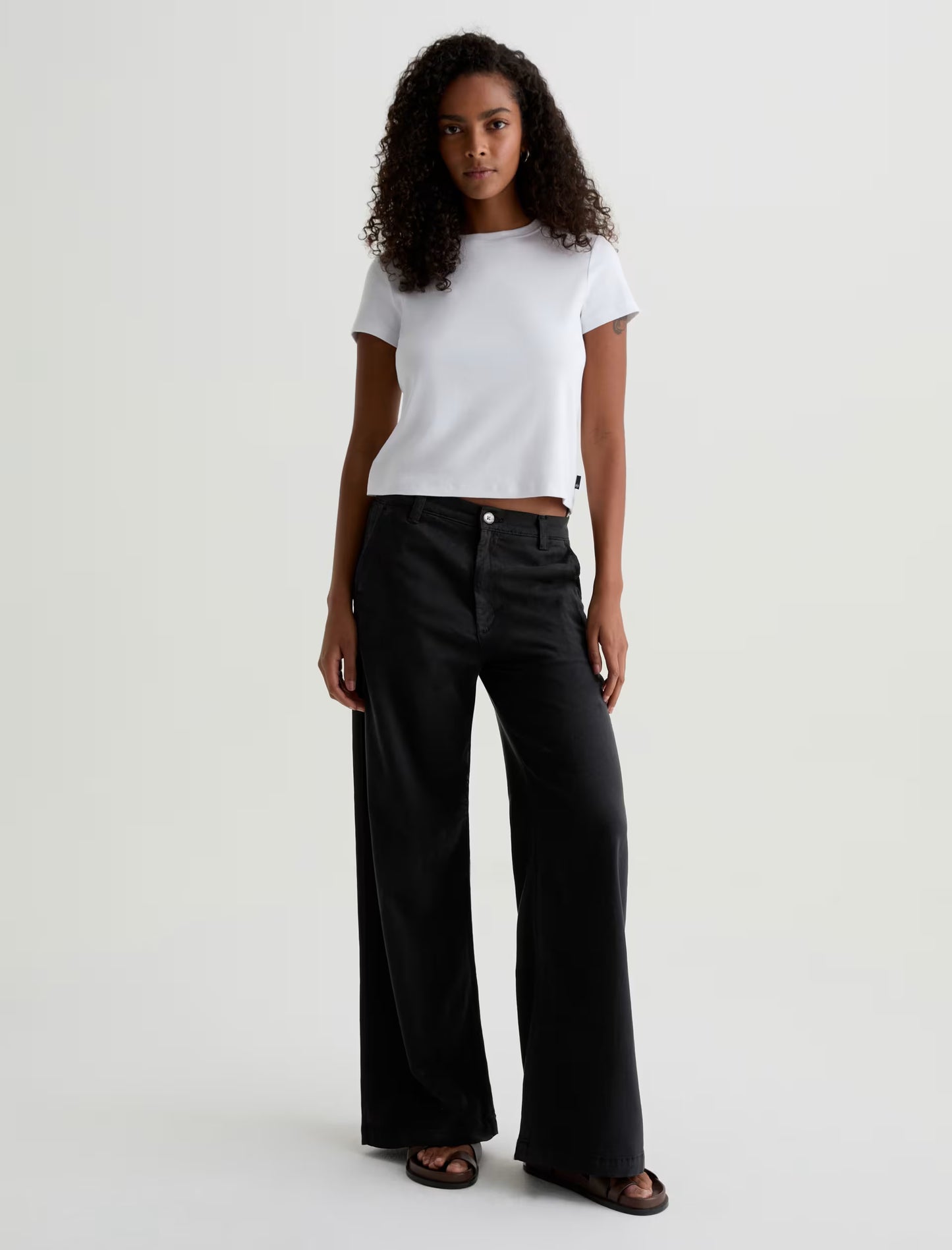 Caden Mid-Rise Relaxed Wide Leg - Black