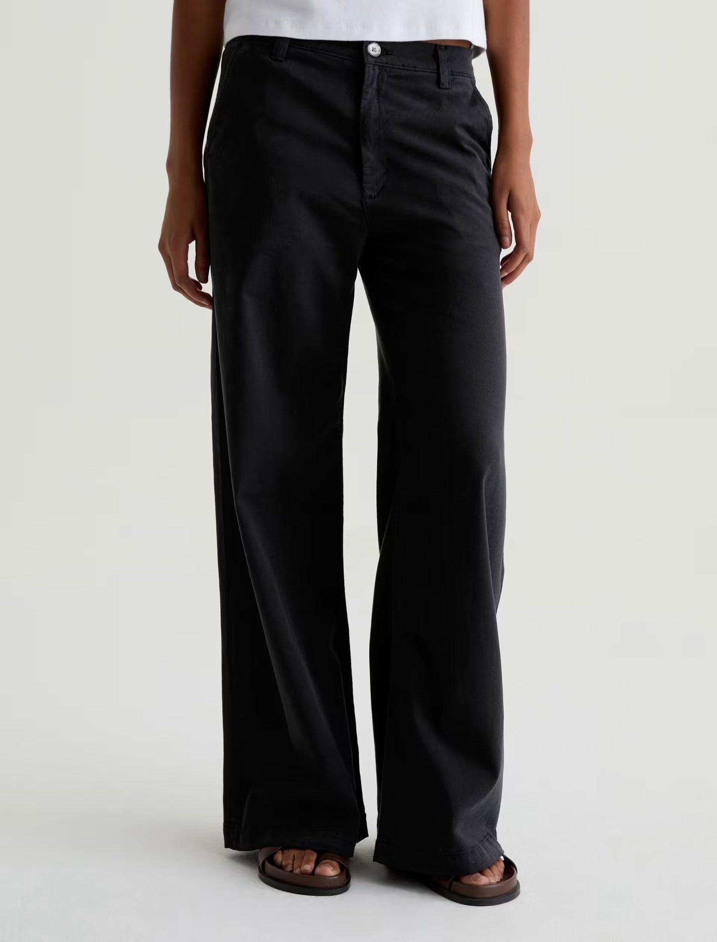 Caden Mid-Rise Relaxed Wide Leg - Black