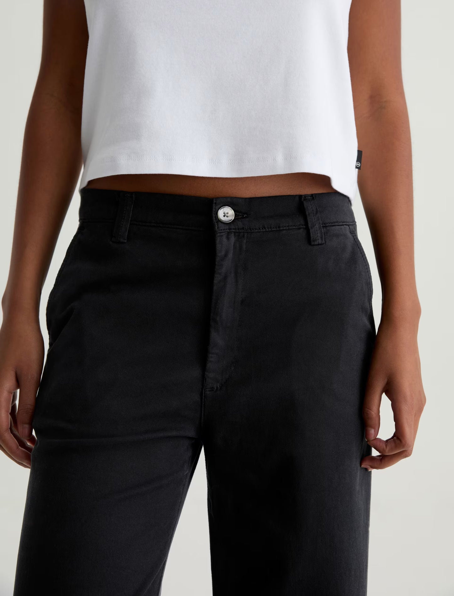 Caden Mid-Rise Relaxed Wide Leg - Black