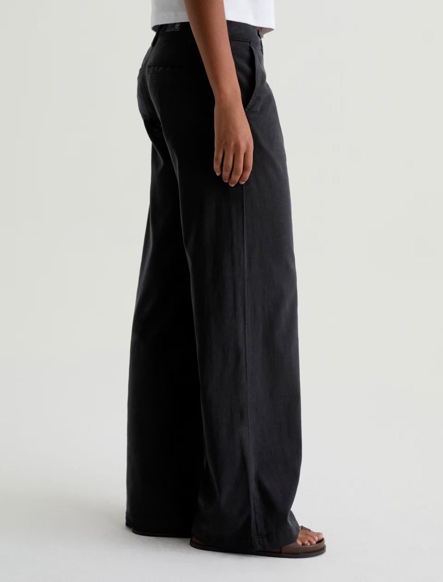 Caden Mid-Rise Relaxed Wide Leg - Black