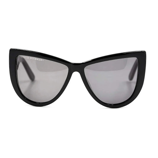 Fiona Extreme Cat Eye Sunglasses - Black