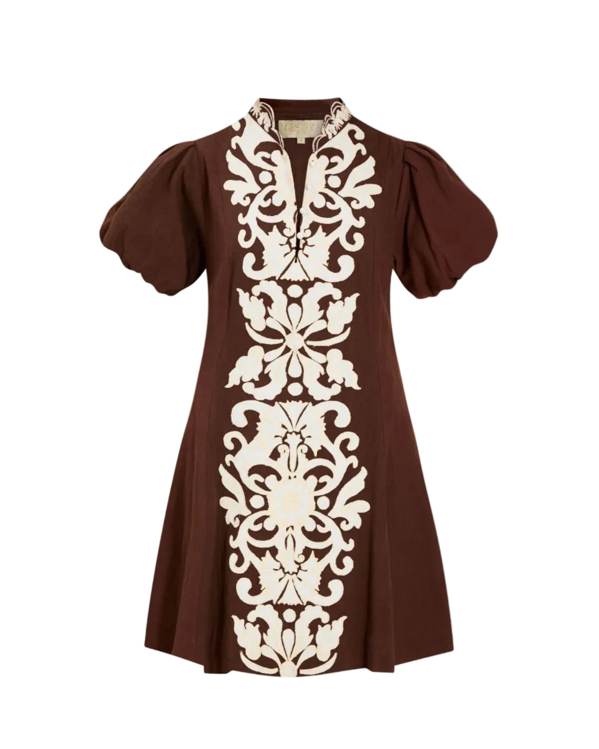 Flavia Mini Dress - Brown