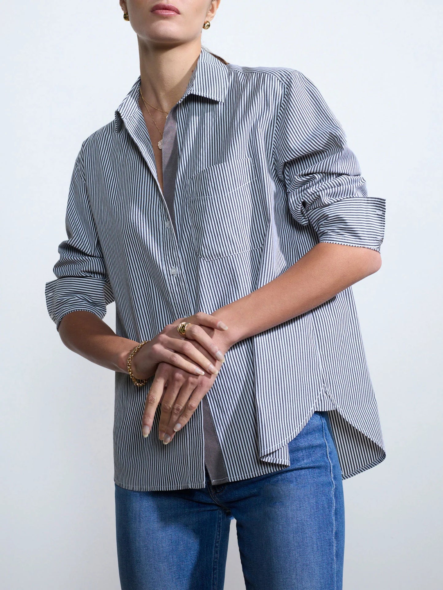 Everyday Shirt - Grey Stripe