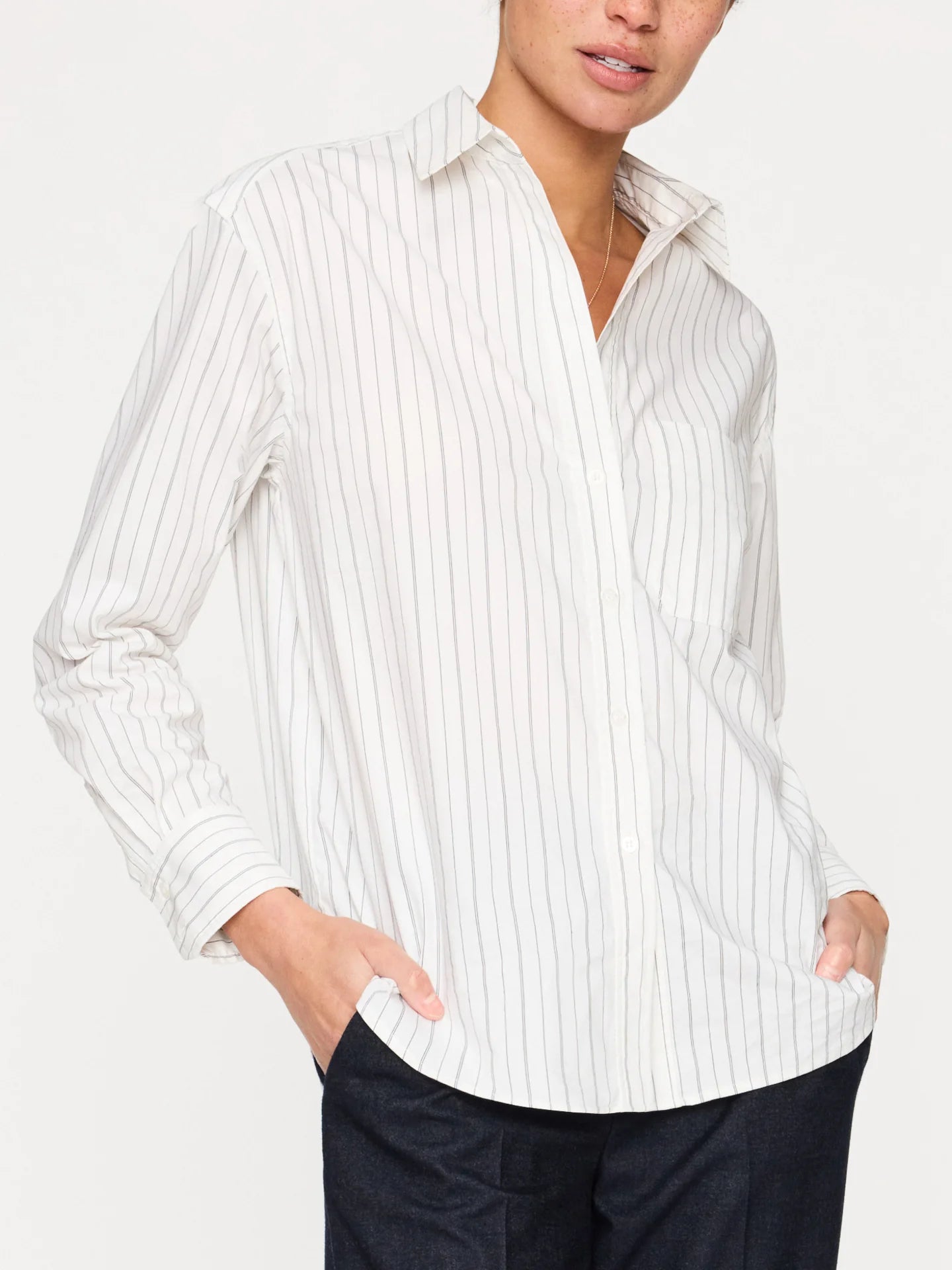 The Everyday Shirt - White Stripe