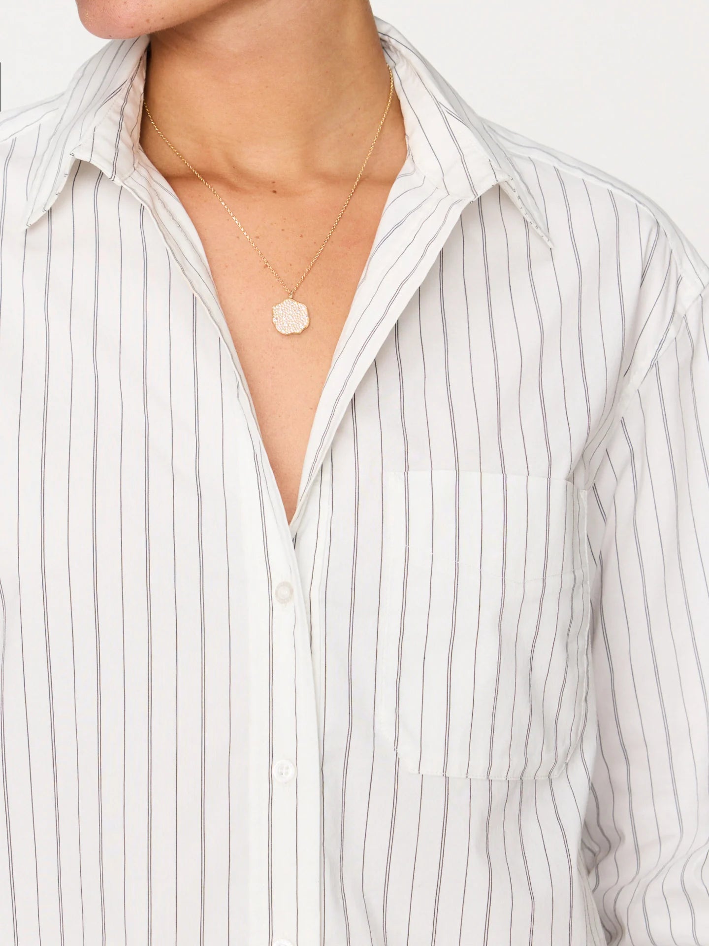 The Everyday Shirt - White Stripe