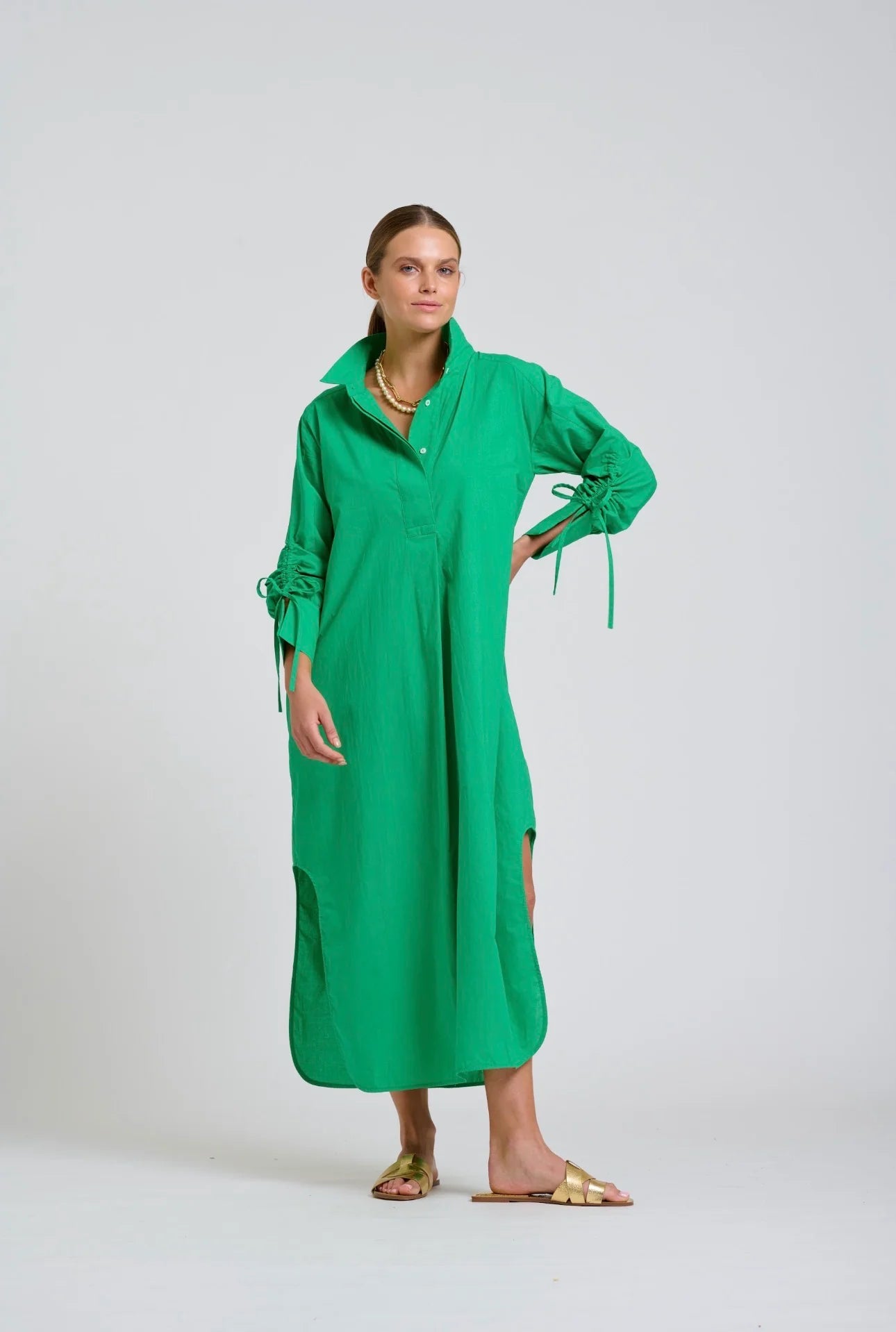 Millie Dress - Bright Green