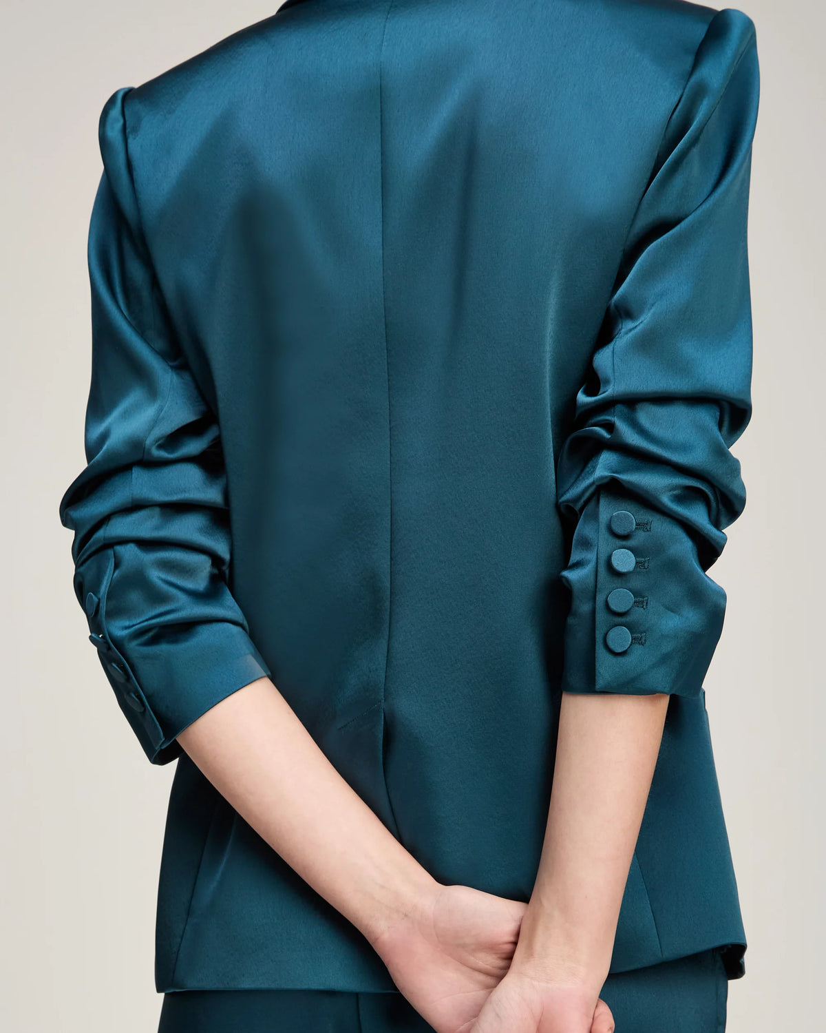 Satin Kylie Blazer - Stormwater