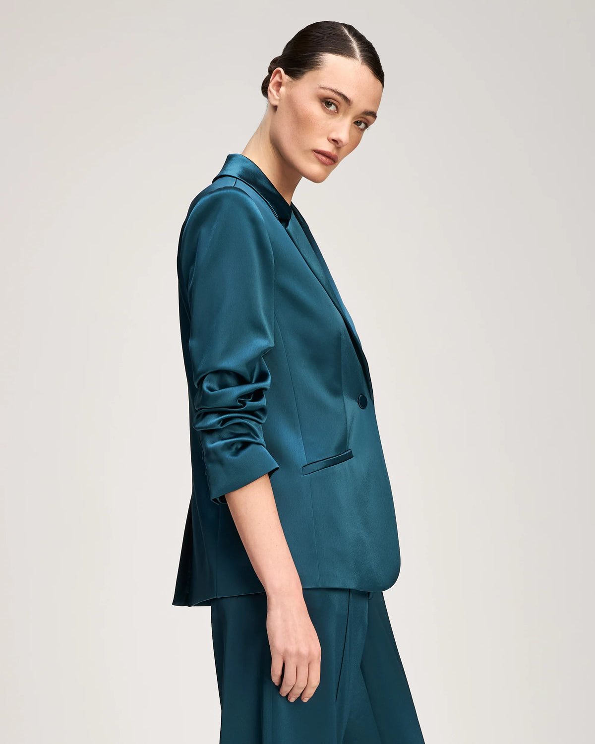 Satin Kylie Blazer - Stormwater