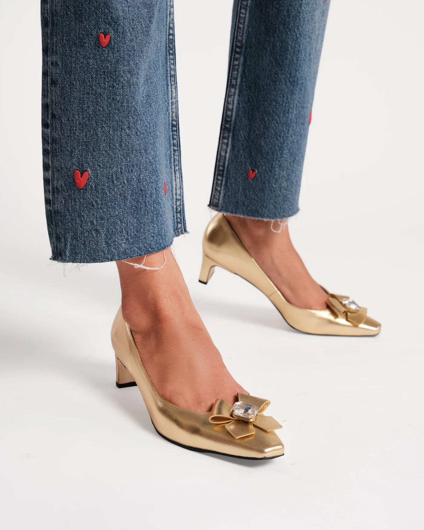 Diana Metallic Heel - Gold