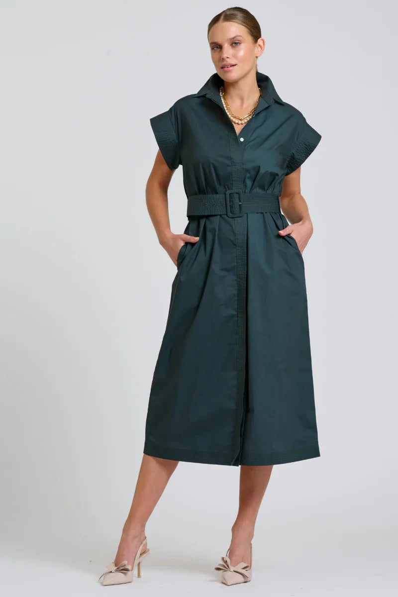 Fifi Shirt Dress - Slate
