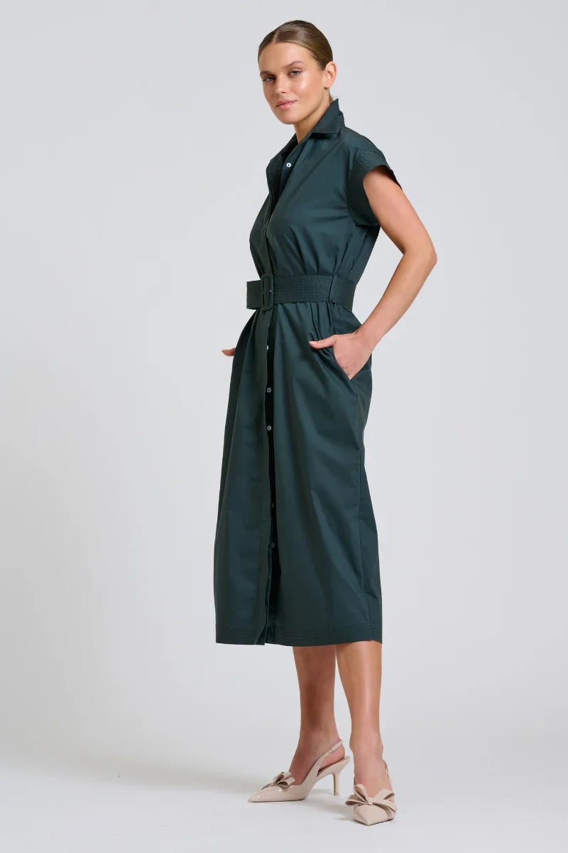 Fifi Shirt Dress - Slate
