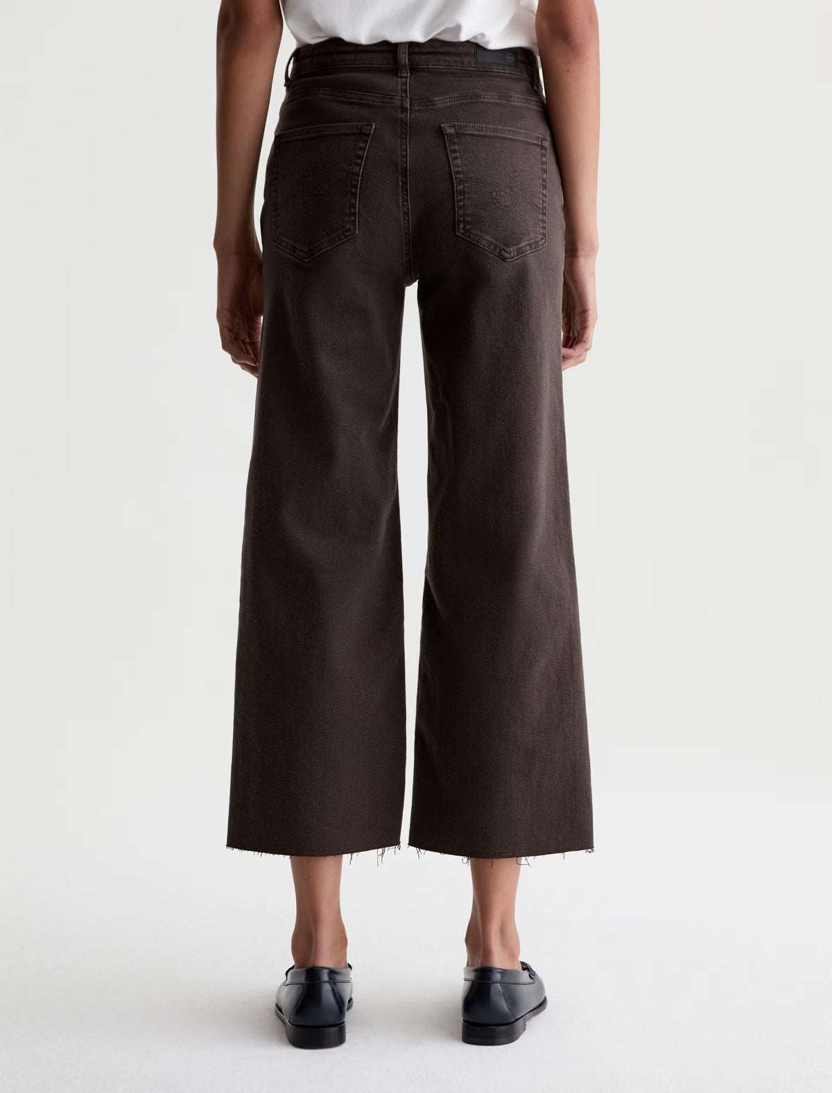Saige Mid-Rise Wide Leg Crop - Sulfur Burnt Umber