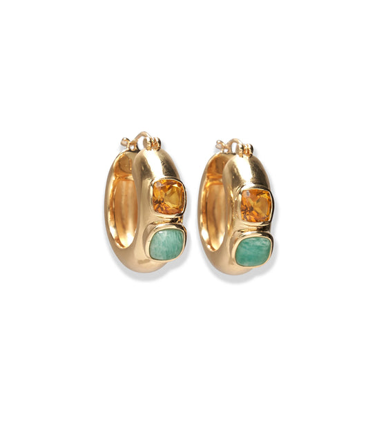 Piet Hoop Earrings in Bitter Orange