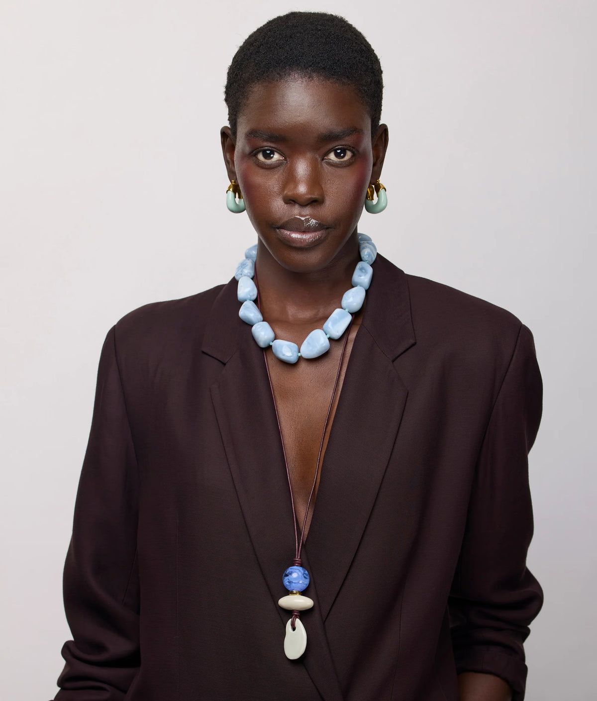 Sea and Sky Collar - Blue Opal