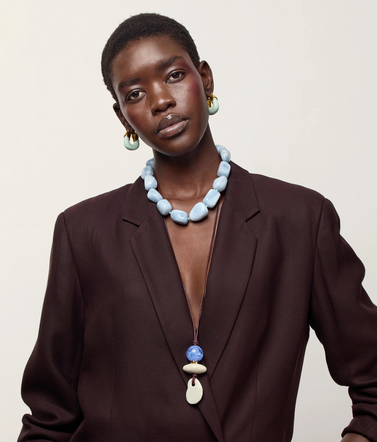 Sea and Sky Collar - Blue Opal