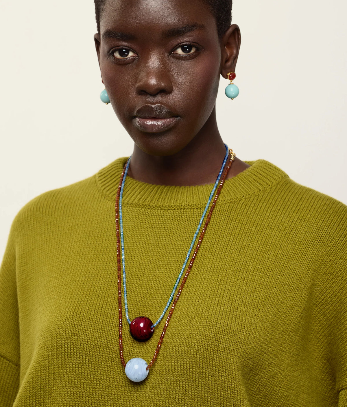 Callisto Necklace - Crimson