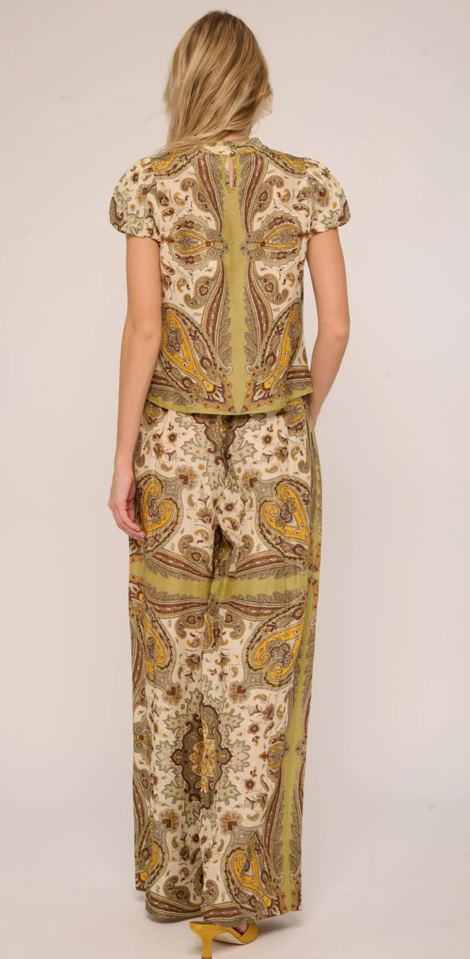Ava Top - Kaleidoscope Scarf Print