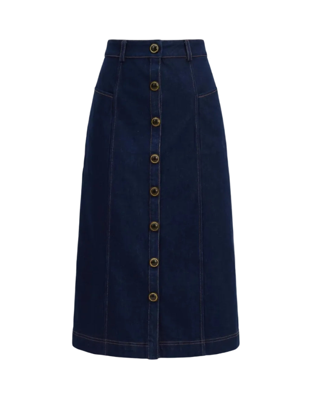 Ambrose Midi Skirt - Indigo