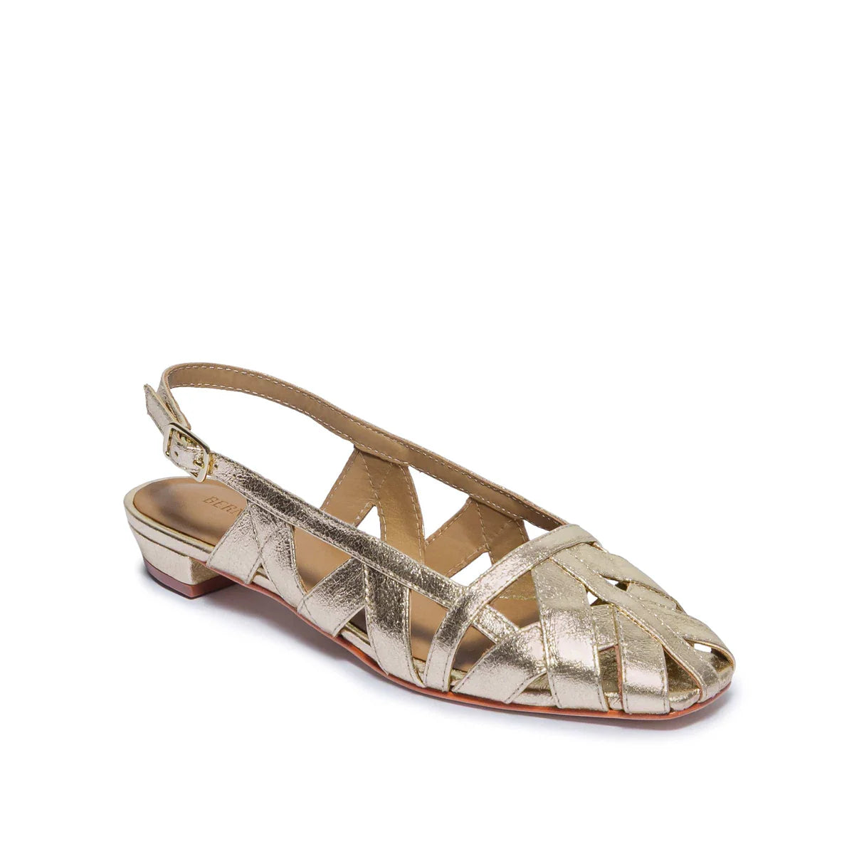 Glinda Slingback Flat - Distressed Platinum