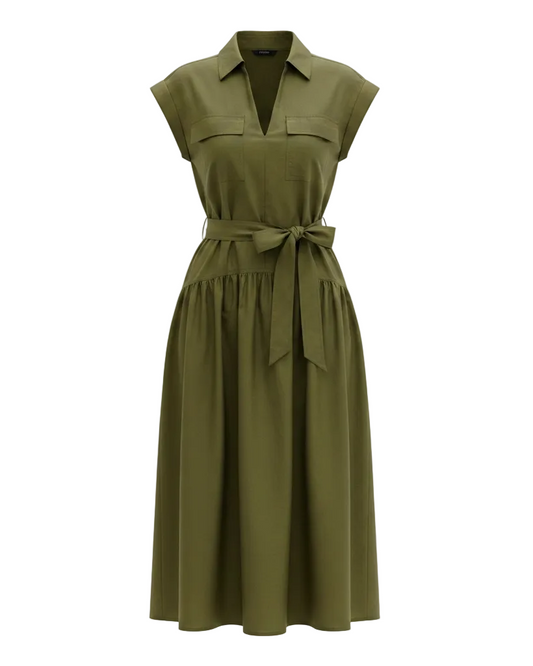 Go Zipline Dress - Moss
