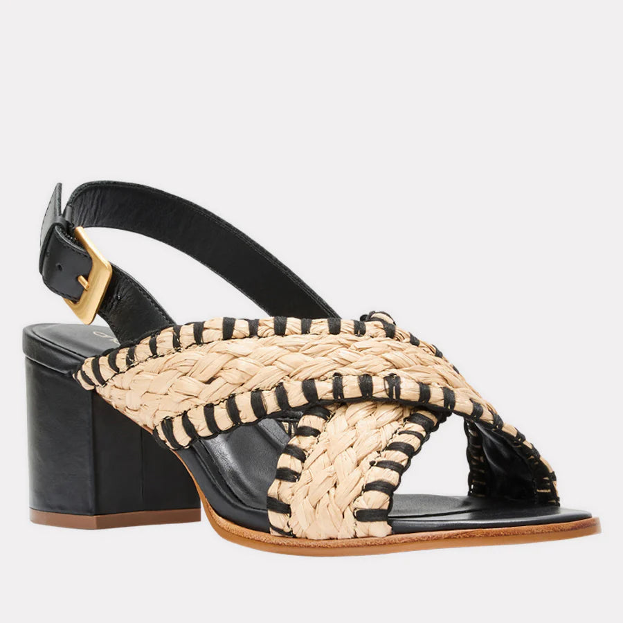 Hazel Heel - Black/Natural
