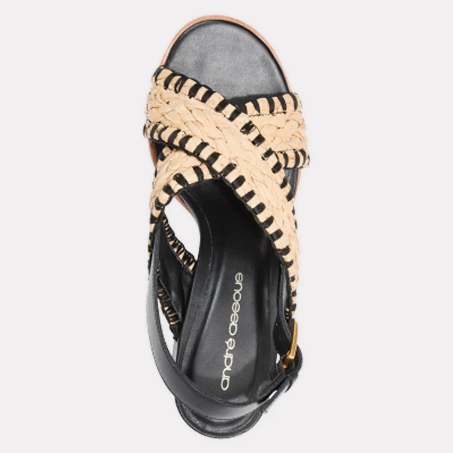 Hazel Heel - Black/Natural
