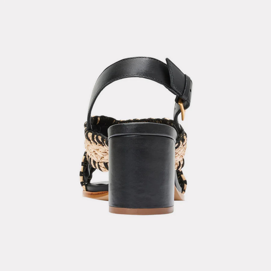 Hazel Heel - Black/Natural