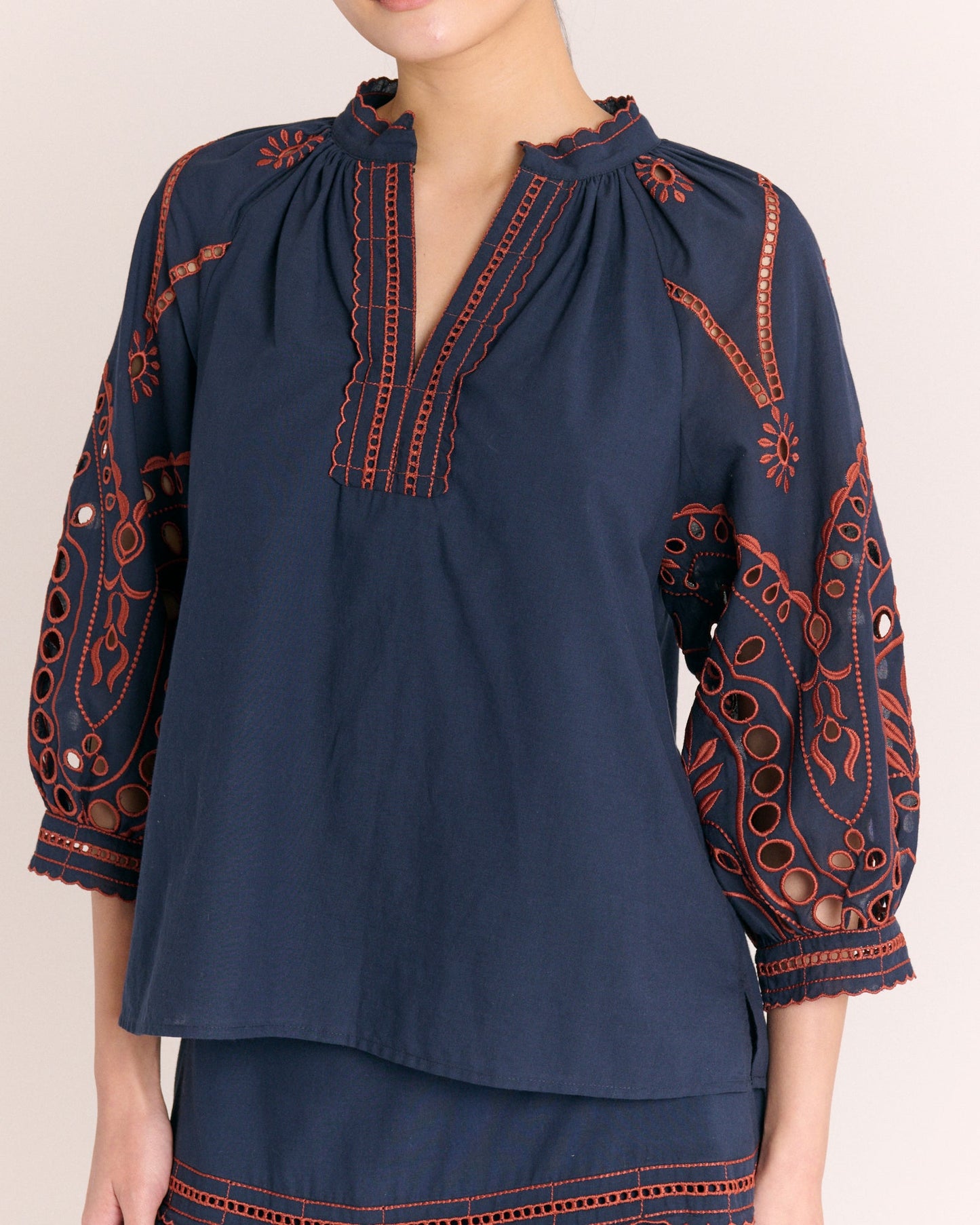 Quincy Top - Midnight Blue