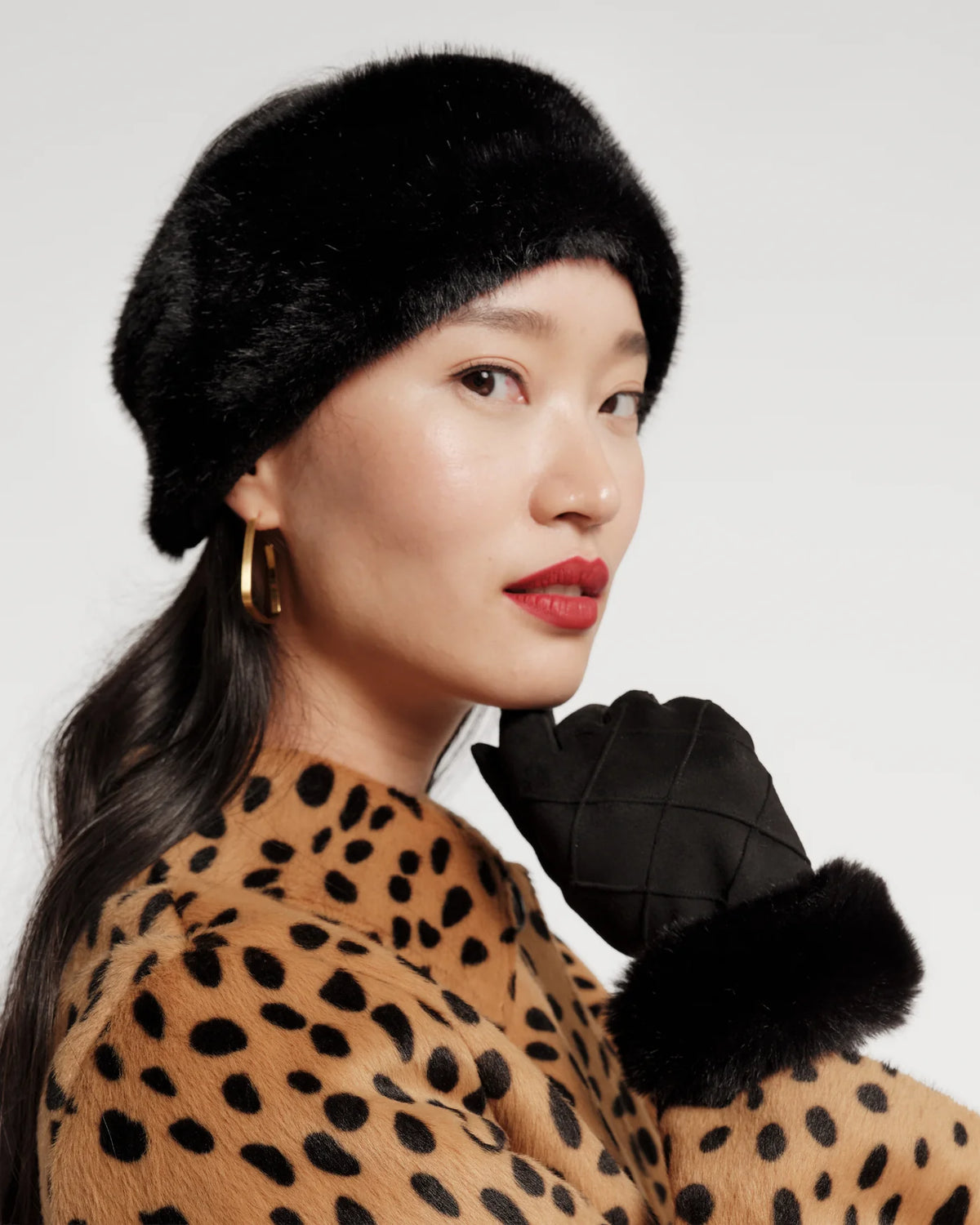 Faux Fur Cuff Glove
