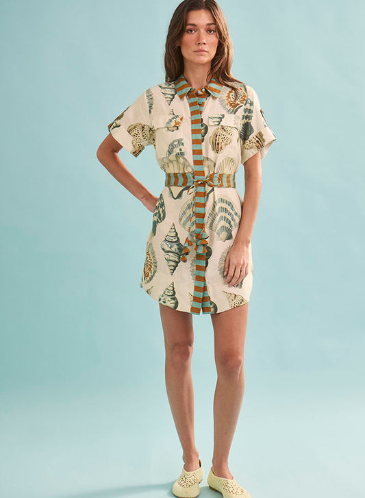Nicole Dress - Somers Shell Cream